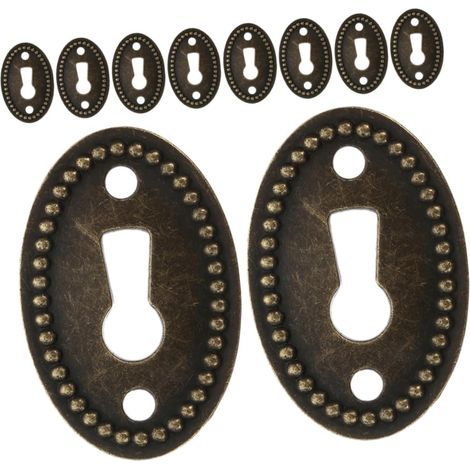 Lot de 12 plaques décoratives ovales en alliage zinc pour (1/5)