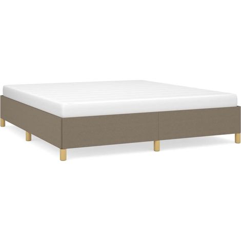 Maison Exclusive - Boxspringbettgestell Taupe 160x200 cm Stoff