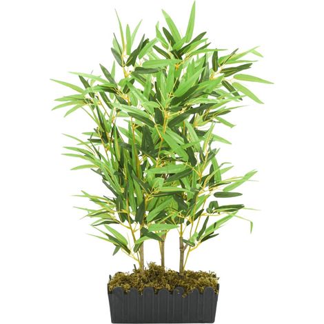 Bambou artificiel 500 feuilles 80 cm vert (1/5)