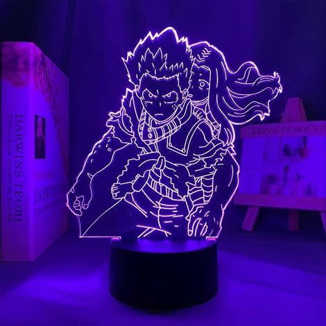 Lampe de chevet LED 3D My Hero Academia (Izuku Midoriya) en acrylique, 16 couleurs RGB, idéale pour décorer une chambre ou pour offrir en cadeau aux garçons et aux filles. Cadeau parfait pour les fête (1/4)