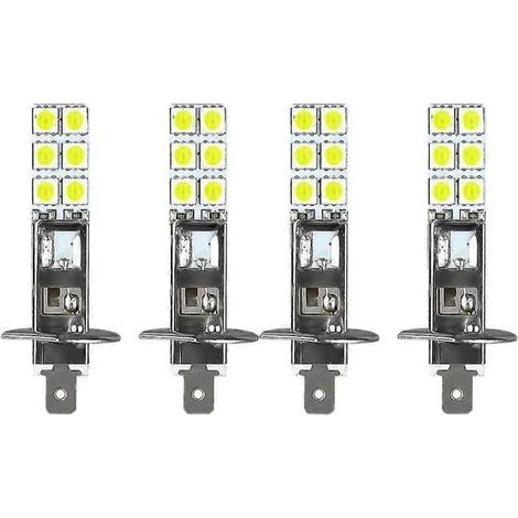 Kit de 4 ampoules LED H1 6000K Super White 80W pour phares antibrouillard et feux de route (1/5)