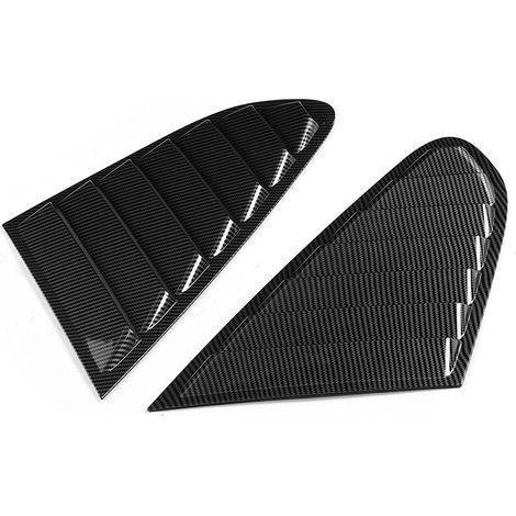 Deux déflecteurs de vitres latérales en fibre de carbone, compatibles avec les modèles Audi A5 2008-2016. (1/5)