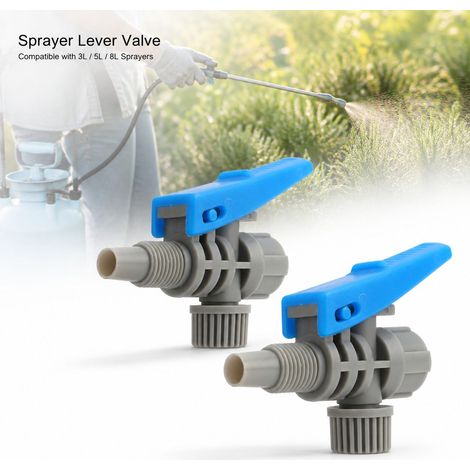 Poignée Pulvérisateur - 3L 5L 8L - Plastique Gris Bleu Lot de 2 Pièces pour Arrosage Jardin Agriculture avec Verrouillage (1/5)