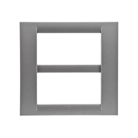 PLAQUE 8 P.TITANE METALLISE SYSTEM VIRNA GEWISS GW22287