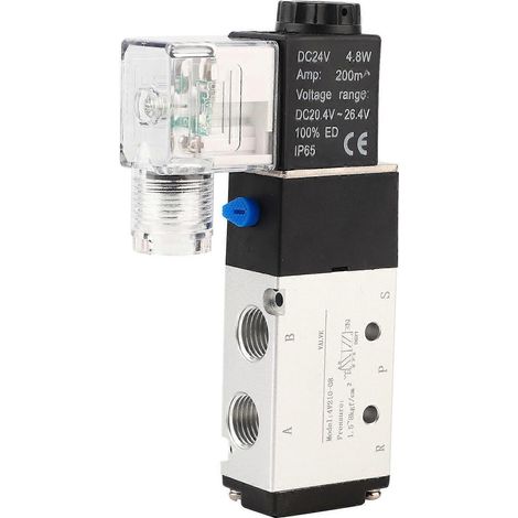 4V210-08 Magnetventil, 2-Wege, 5-Port, pneumatisches Steuerventil (DC24V)