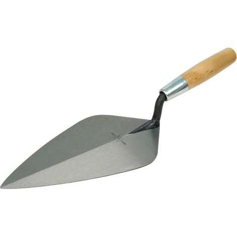 Marshalltown M3411 34-Inch Wide London Pattern Brick Trowel with Wooden Handle – 11-Inch Masonry Trowel for Bricklaying and Masonry Work