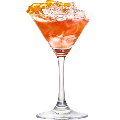 1 verre à cocktail en cristal soufflé à la main, transparent, 23,1 x 21,1 x 13,9 cm, 0,8 kg, pour espresso martini et gimlet (1/5)