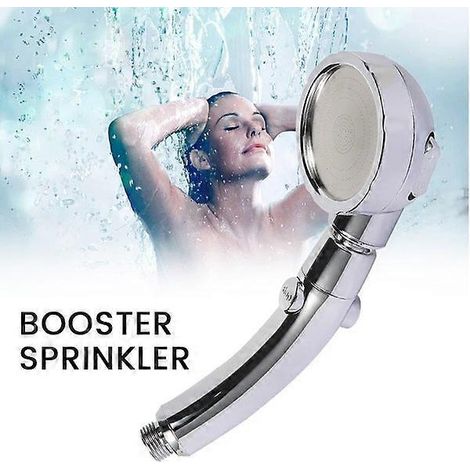 Pommeau de douche haute pression chromé moderne et luxueux (1/5)
