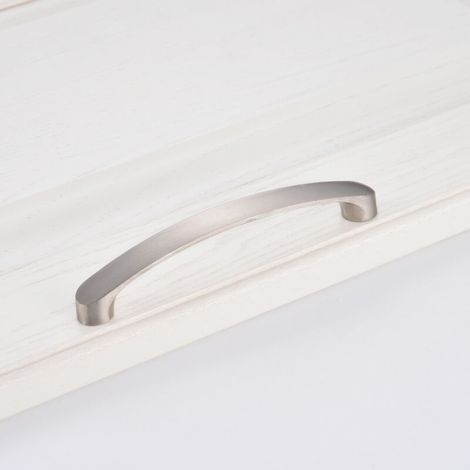 Lot de 5 Poignée Meuble Cuisine En Nickel Brossé Poignée d'armoire Poignée Meuble-Poignées Tiroirs Cuisine Inox(Centre à Centre 160mm) (1/5)