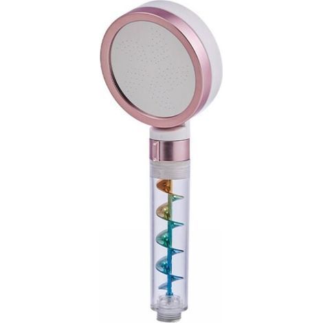Pommeau De Douche Filtre Multi Filtration Eau Douce Élimination Chlore Hydratant Peau Type A Ou Rose (1/4)