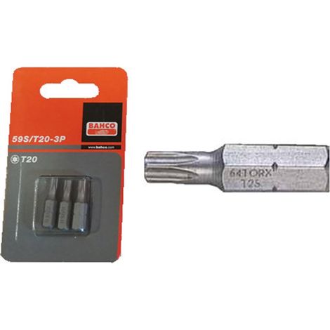 BAHCO T20 PUNTA TORX 3P 1/459 S/T-20x2559S/T