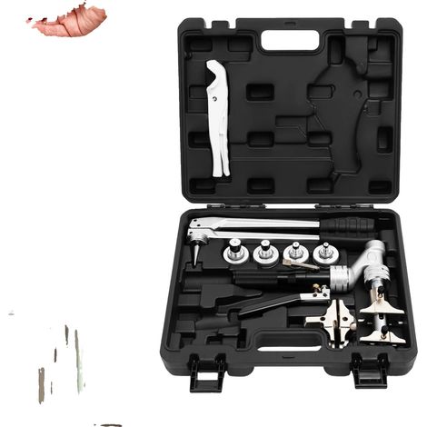Herramienta de prensado, rango de tamaño de 16 a 32 mm, capacidad hidráulica de 3 toneladas, cilindro de 70 ml, construcción en aleación de aluminio, compatible con diversos accesorios de tubería. (1/5)