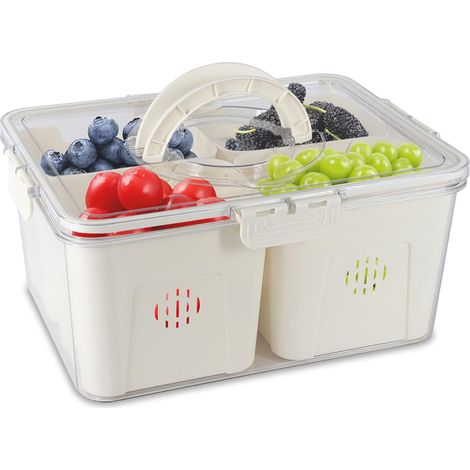 APEX Boîtes de conservation hermétiques avec couvercles pour aliments frais, idéales pour conserver les salades de fruits (1/5)