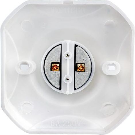 Lot de 4 Douille Plafond E27 à Visser, Douille E27 Garage, AC 220-240V, Support Douille pour Ampoule LED, Base Plafonnier Culot E27, Base de Lampe Plastique Blanche pour Lampe au Mur (1/4)