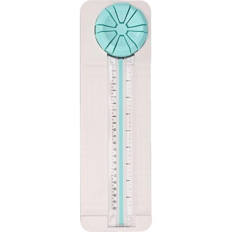 Coupe-papier et Coupe-papier 6 en 1 pour Scrapbooking, 6 Styles de : Droit, pointillé, courbé, rainuré, ondulé, cranté, Outil de Bricolage Portable en ABS 35 X 10,8 Cm pour Photos, Coupons (1/5)