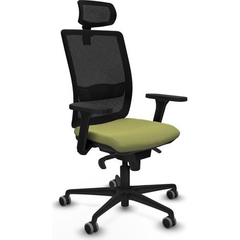 Sedia da ufficio piqueras y crespo Haches nero mesh comoda (1/2)