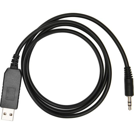 Cable De Programmation USB - Pour Radio Mobile QYT - Longueur 105 Cm - Compatible Windows 10/7/XP - Noir (1/5)