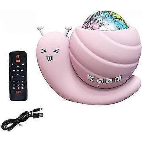 Projecteur d'étoiles, projecteur de galaxie aurore boréale, veilleuse escargot mignonne pour enfants, avec télécommande et enceinte Bluetooth. (1/5)