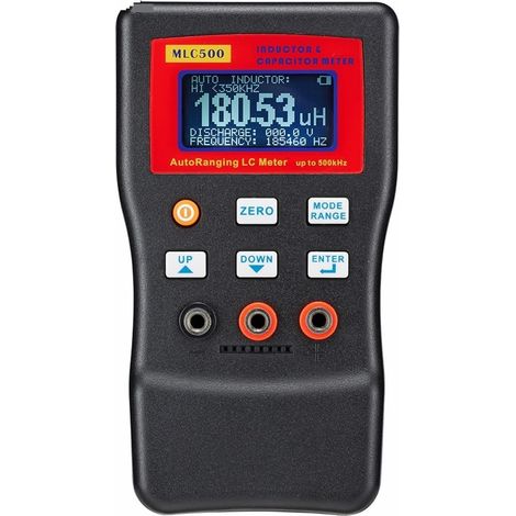 MLC500 Compteur d'inductance de capacité électronique Pont numérique LC Mètre Multimètre LC RC Oscillation à 500 KHz 100 MF 4.8 Outil (1/5)