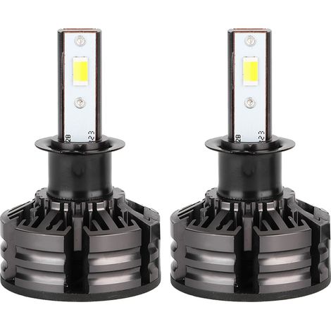 Kit de bombillas LED blancas para faros de coche con kit de conversión integrado (para H3) (1/2)