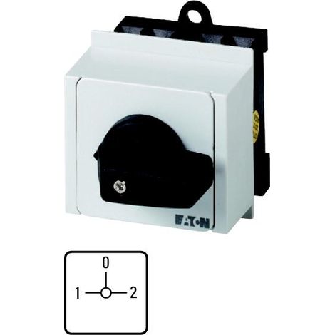 Inverseur cont.: 8 20A 1-0-2 90° à acc. encastré en tableau modulaire 000043594 EATON T0-4-8294/IVS