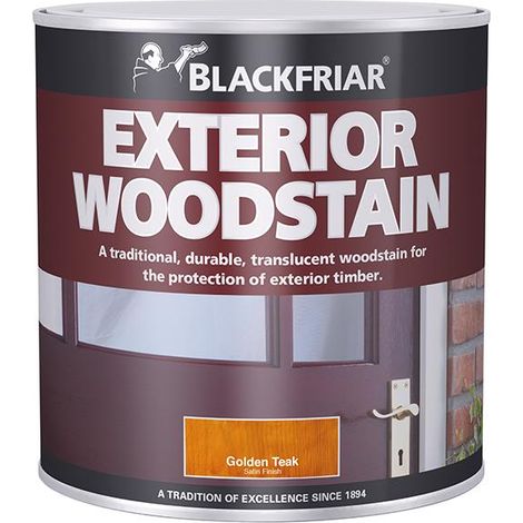 Blackfriar Traditional Exterior Wood Stain in Ebony – 500ml (1/3)
