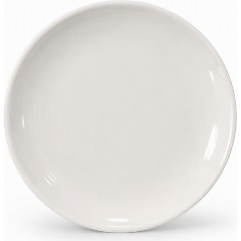 Assiette en mélamine 100 % « Clair de lune » 15 cm (6 pouces) — assiette blanche non céramique pour la restauration