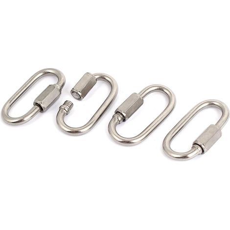 3,5 mm Dicke Edelstahl Quick Oval Screwlock Link Lock 4 pièces (532b3ebf96e947f81c3633276791f421)