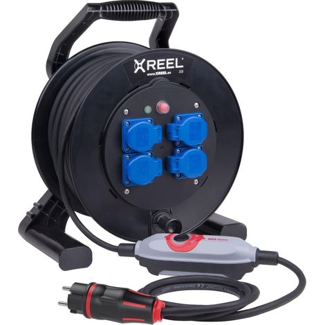 Enrouleur de câble de sécurité XREEL310 avec PRCD-S+