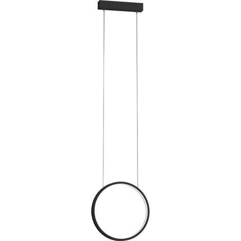 Sospensione LED Agaro nera ring verticale Ø27 8,4W 4000K (1/2)