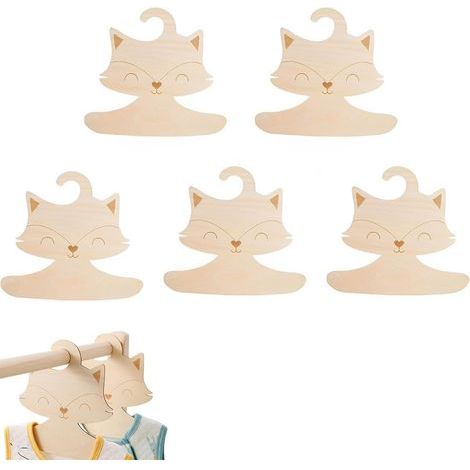 CCYKXA  Baby clothes hangers, set of 10 baby clothes hangers, baby size dividers, wardrobe dividers, wooden, suitable for newborn and toddler clothes, children's wardrobe