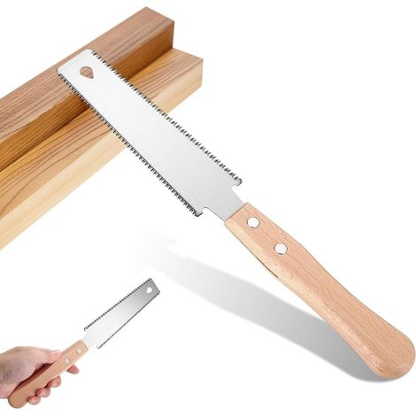 Scie Japonaise à Main, scie à Bois Manuelle, Petite scie de Précision, Scies à Double Dentur, Scie d'Ébéniste, Outil Multi-Usage pour Bois et Taille d'Arbres (1/5)