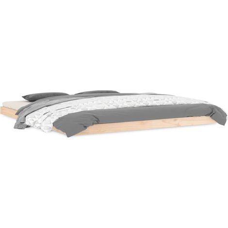 Maison Exclusive - Cadre de lit sans matelas 180x200 cm bois massif de pin (1/5)