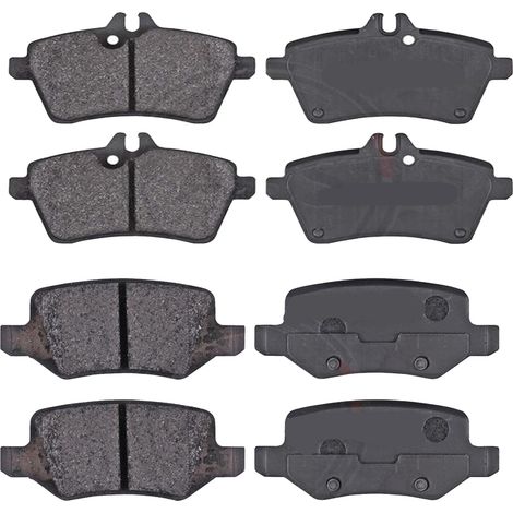 KIT PASTIGLIE FRENO ANTERIORI E POSTERIORI compatibile con MERCEDES-BENZ CLASSE C (W202) / PASTIGLIE FRENANTI AUTO OEM P 06 017,P 50 024 / SOSTITUZIONE DIRETTA / BASSA POLVERE / SILENZIOSO