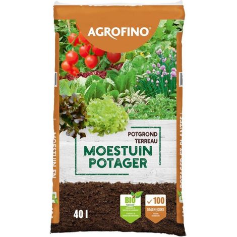 Terreau potager Agrofino BIO nature 100 jours de nutrition 40L
