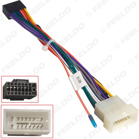 Compatible with Mitsubishi Lancer/Gorilla/Pajero 2019-2025 models, 16-pin conversion cable for powering large-screen Android navigation systems. (1/5)