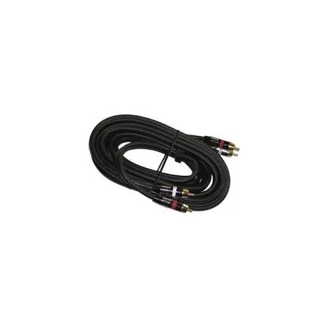 Cordon Or audio 2 RCA mâles / 2 RCA mâles HEXAKIT HV 7104