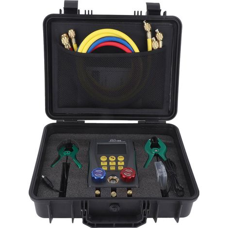 Digital refrigeration pressure gauge, LCD screen, manifold tester, air conditioning repair (1/5)