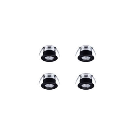 Set di 4 mini faretti LED da incasso, 3W, luce bianca fredda - Crezuo
