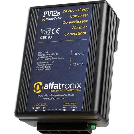 CC-CC-Konverter 24V-12 V 12-18a