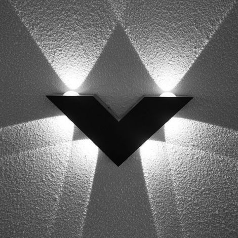 Wave v-shaped wall light LED living room aisle staircase decorative light 4w6w (1/3)