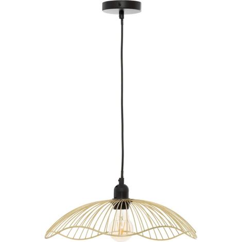 Lampe Suspension Design en Métal "Galt" 34cm Doré (1/5)