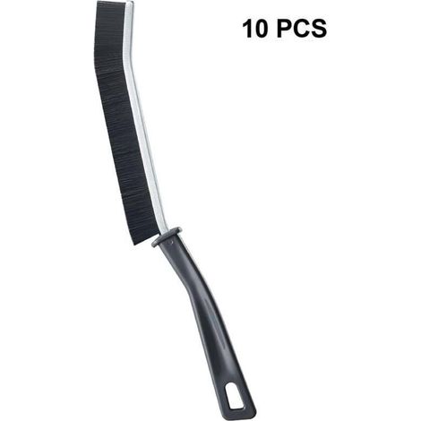 Brosse de nettoyage à poils durs pour les recoins, brosse WC, nettoyage des espaces étroits pour la salle de bain et la cuisine (ensemble de 10 pièces) (1/5)