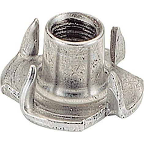 Hettich Einschlagmutter M8, Durchmesser 22mm 47643, Stahl blank (1/2)
