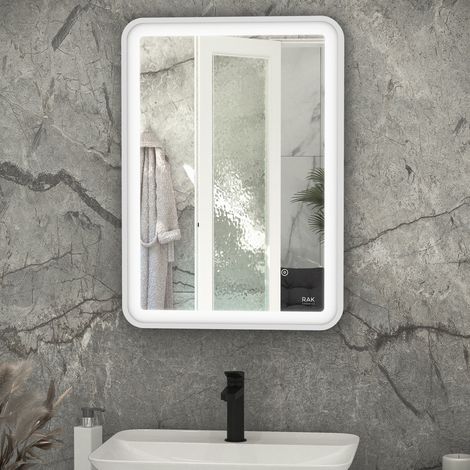 RAK Picture Chrome 500mm x 700mm Soft LED Mirror - RAKPICSFCP5001 (1/2)