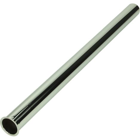 Tube de décharge avec ourlet 32 x 500 mm chromé