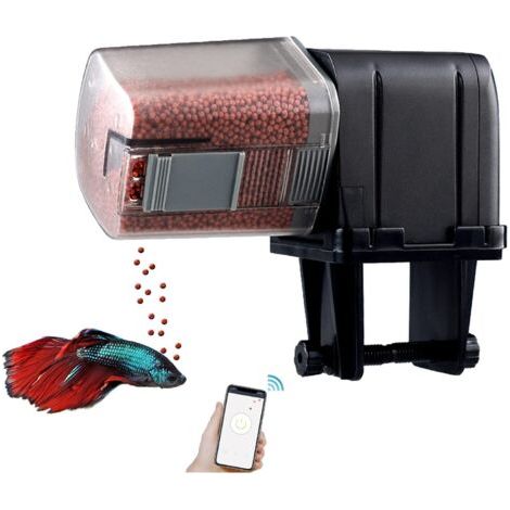 Mangeoire automatique pour poissons d'aquarium, mangeoire électrique automatique étanche à l'humidité, distributeur de nourriture pour poissons pour les vacances et les week-ends