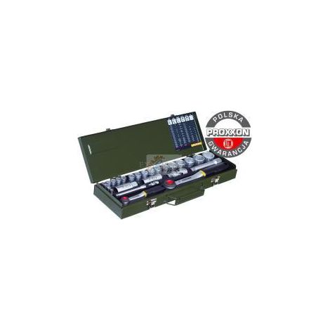 Serie di chiavi a bussola da 1/4" e 1/2" con cricchetto 27 pezzi Proxxon 23020 (1/5)