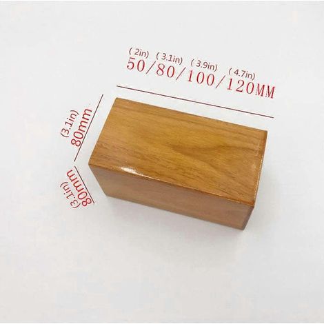 massive Möbelbeine aus Holz, quadratische Sofafüße, Ersatzfüße für Schränke, TV-Tische, Stühle, Hocker, Kommoden, Betten, Hartholz, 8 cm (3,2 Zoll), Walnuss