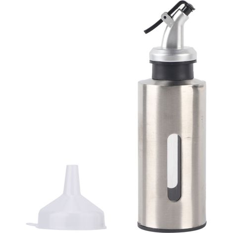 Flacon à huile en acier inoxydable 150ml, distributeur anti-fuites pour sauce soja et vinaigre (1/5)